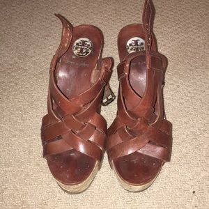 Worn Tory Burch 4” wedges